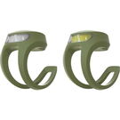 KNOG Frog V3 Rechargeable Twin Pack Green  click to zoom image