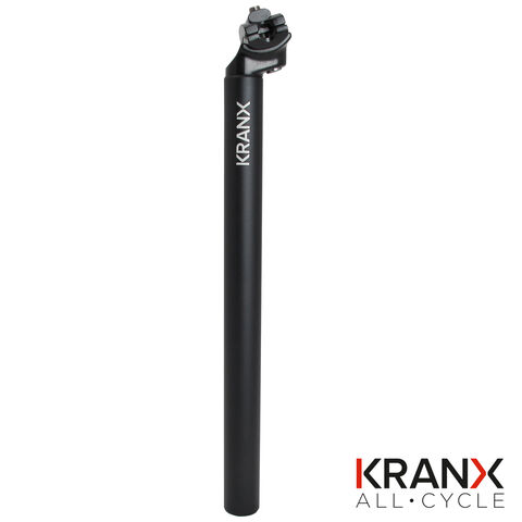 KRANX Micro Alloy 400mm 12mm Offset Seatpost in Black click to zoom image