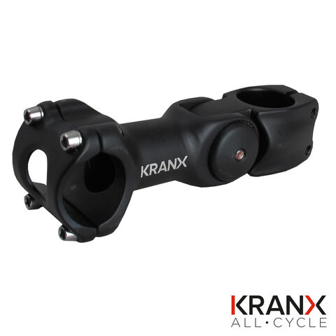KRANX 31.8mm Alloy Adjustable A/Head Stem in Black. Size: 110mm click to zoom image