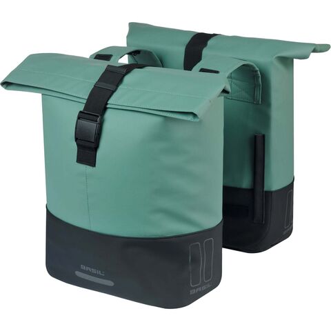 Basil Cove double pannier bag, green click to zoom image