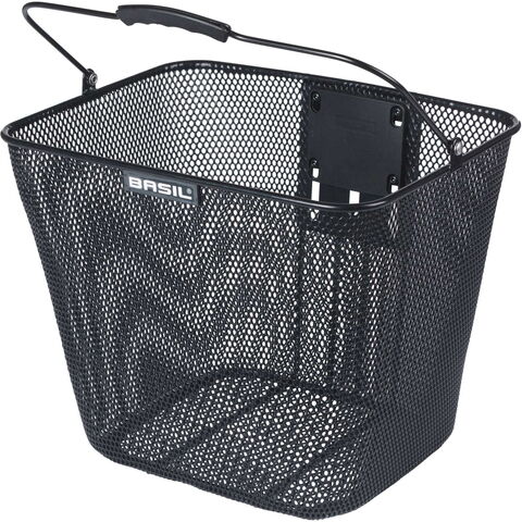 Basil Bilbao front basket, KF, black click to zoom image