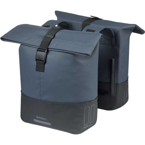 Basil Cove double pannier bag, blue click to zoom image