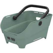 Basil Cento Neo rear basket, silvergreen