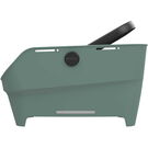 Basil Cento Neo rear basket, silvergreen click to zoom image