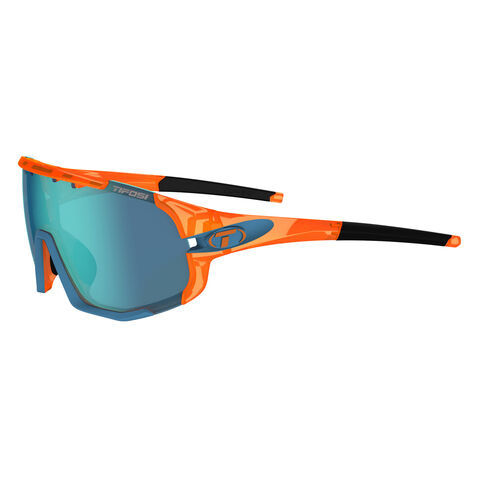 TIFOSI Sledge Interchangeable Clarion Lens Sunglasses Crystal Orange/Clarion Blue click to zoom image