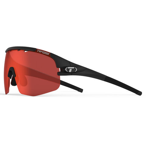 TIFOSI Sledge Lite Interchangeable Lens Sunglasses Matte Black/Red click to zoom image