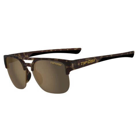 TIFOSI Salvo Polarised Single Lens Sunglasses: Matte Tortoise click to zoom image