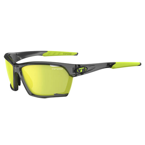 TIFOSI Kilo Interchangeable Clarion Lens Sunglasses Crystal Smoke/Clarion Yellow/Ac Red/ Cle click to zoom image